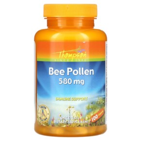 Thompson Bee Pollen 580 mg 100 Capsules 031315191626