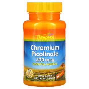 Thompson Chromium Picolinate 200 mcg 60 Tablets 031315196409