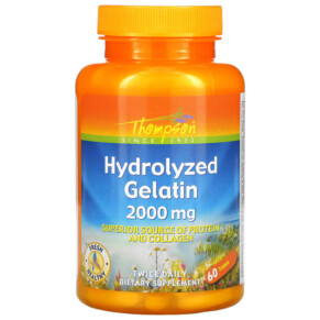 Thompson Hydrolyzed Gelatin 1.000 mg 60 Tablets 031315196416