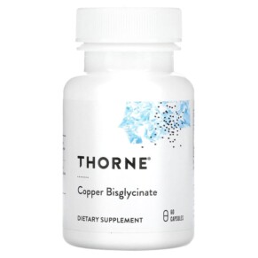 Thorne Copper Bisglycinate 60 Capsules 693749003410