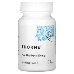 Thorne Zinc Picolinate 30 mg 60 Capsules 693749006923