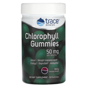Trace Minerals ® Chlorophyll Gummies Berry 25 mg 60 Gummies 878941007040