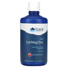 Trace Minerals ® Liquid Cal/Mag/Zinc Natural Strawberry 32 fl oz (946 ml) 878941002304