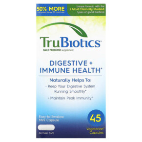 TruBiotics Digestive + Immune Health 45 Vegetarian Capsules 852870004165