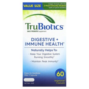 TruBiotics Digestive + Immune Health 60 Vegetarian Capsules 852870004158