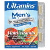 Ultamins Men's 50+ Multivitamin with CoQ10 Mushrooms Enzymes Veggies & Berries 60 Veggie Capsules 898220012718