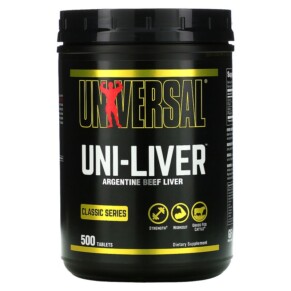 Universal Nutrition Classic Series Uni-Liver Argentine Beef Liver 500 Tablets 039442040916