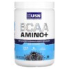 USN BCAA Amino+ Recovery & Endurance Powder Blue Raspberry 9.63 oz (273 g) 6009544945079
