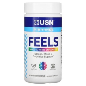 USN Feels Mood & Mind Enhancer 60 Veggie Capsules 6009544938712