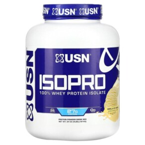 USN IsoPro 100% Whey Protein Isolate Vanilla Ice Cream 4 lbs (1.814 g) 6009544946311