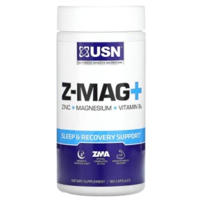 USN Z-Mag + Zinc Magnesium Vitamin B6 180 Capsules 6009544905943
