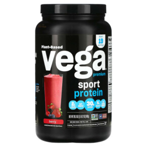 Vega Sport Plant-Based Premium Protein Powder Berry 1 lb 12 oz (801 g) 838766008547