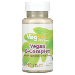 VegLife Vegan B-Complex 100 Tablets 076280742510