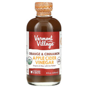 Vermont Village Apple Cider Vinegar Orange & Cinnamon 8 fl oz (236 ml) 084648000066