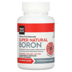 Vibrant Health Boron 60 Vegetable Capsules 074306800367