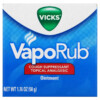 Vicks VapoRub Cough Suppressant Topical Analgesic Ointment 1.76 oz (50 g) 323900003613
