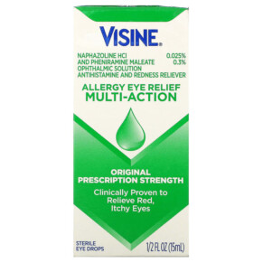 Visine Allergy Eye Relief Multi-Action Eye Drops 1/2 fl oz (15 ml) 312547493789