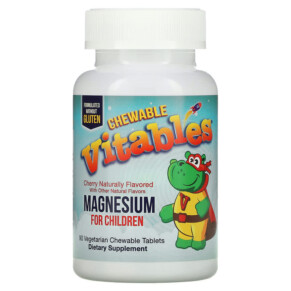 Vitables Chewable Magnesium for Children Cherry 90 Vegetarian Tablets 898220014606