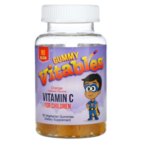 Vitables Gummy Vitamin C For Children No Gelatin Orange 60 Vegetarian Gummies 898220014446