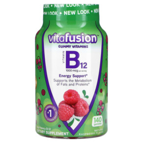 VitaFusion B12 Natural Raspberry 500 mcg 140 Gummies 027917270975