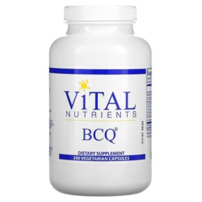 Vital Nutrients BCQ 240 Vegetarian Capsules 693465202319