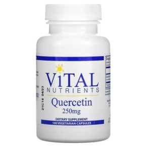 Vital Nutrients Quercetin 250 mg 100 Vegetarian Capsules 693465229118