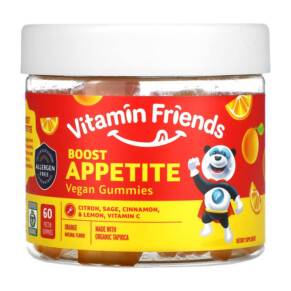 Vitamin Friends Boost Appetite Vegan Gummies Orange 60 Pectin Gummies 854532002359