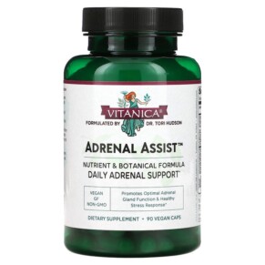 Vitanica Adrenal Assist Daily Adrenal Support 90 Vegan Caps 708118022944