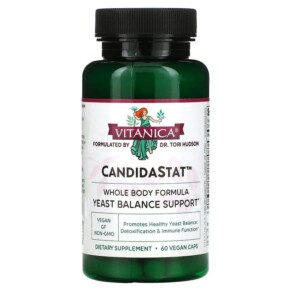 Vitanica CandidaStat Yeast Balance Support 60 Vegan Caps 708118020063