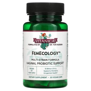 Vitanica FemEcology Vaginal Probiotic Support 10 Billion CFU 30 Vegan Caps 708118023156