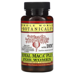 Whole World Botanicals Royal Maca Plus For Women 550 mg 90 Veggie Caps 691195001080