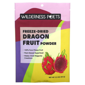 Wilderness Poets LLC Freeze Dried Dragon Fruit Powder 3.5 oz (99 g) 855434006438