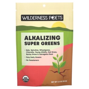 Wilderness Poets LLC Organic Alkalizing Super Greens 3.5 oz (99 g) 855434006797
