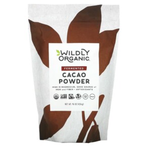 Wildly Organic Fermented Cacao Powder 16 oz (454 g) 898392000155