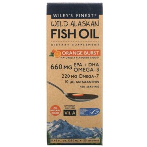 Wiley's Finest Wild Alaskan Fish Oil Orange Burst 8.45 fl oz (250 ml) 857188004005
