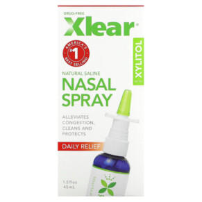 Xlear Xylitol Saline Nasal Spray Daily Relief 1.5 fl oz (45 ml) 700596000001
