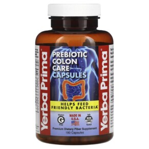 Yerba Prima Prebiotic Colon Care 180 Capsules 046352002064
