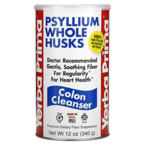 Yerba Prima Psyllium Whole Husks Colon Cleanser 12 oz (340 g) 046352001050