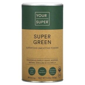 Your Super Super Green Superfood Smoothie Powder 5.3 oz (150 g) 8720256194187