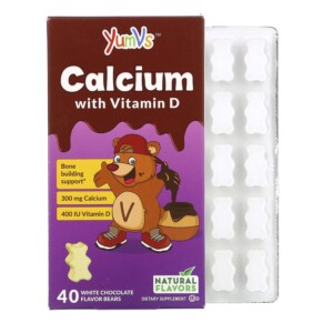 Yum-Vs Calcium with Vitamin D White Chocolate 40 Bears 899105001179