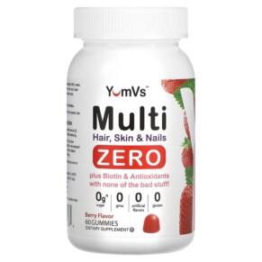 Yum-Vs Multi Hair Skin & Nails Zero Berry 60 Gummies 810048612284