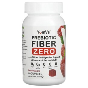 Yum-Vs Prebiotic Fiber Zero Berry 2 g 60 Gummies 810048610327