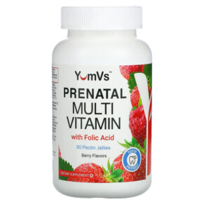 Yum-Vs PreNatal Multivitamin with Folic Acid Berry 90 Pectin Jellies 899105001414