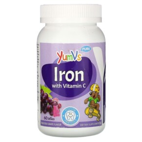 Yum-Vs Pure Iron with Vitamin C Grape 60 Jellies 899105001674