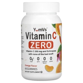 Yum-Vs Vitamin C Zero Orange 125 mg 60 Gummies 810048610303