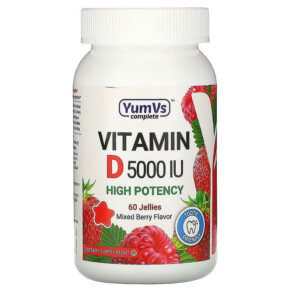 Yum-Vs Vitamin D Mixed Berry Flavor 5.000 IU 60 Jellies 856023007478