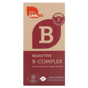 Zahler Bioactive B- Complex 60 Timed Release Tablets 848998082154