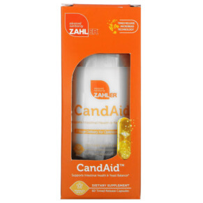Zahler CandAid Supports Intestinal Health & Yeast Balance 60 Timed Release Capsules 848998081041