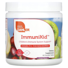 Zahler ImmuniKid Children's Immune System Support Grape 60 Chewable Tablets 848998082260
