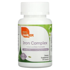 Zahler Iron Complex 100 Capsules 848998080785